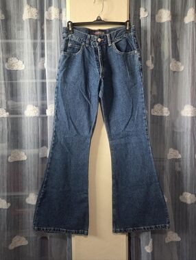 Vintage Bolero 100% Cotton High-Waisted Flared Jeans